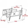 UCHWYT DO TV LCD/LED 30-70 60KG AR-52 ART reg. pion/poziom 40cm